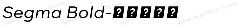 Segma Bold字体转换